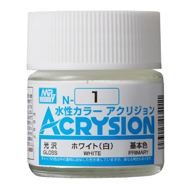 Mr Hobby – Acrysion (10 ml) White – N-001 - Mr Hobby - Ludik Vault