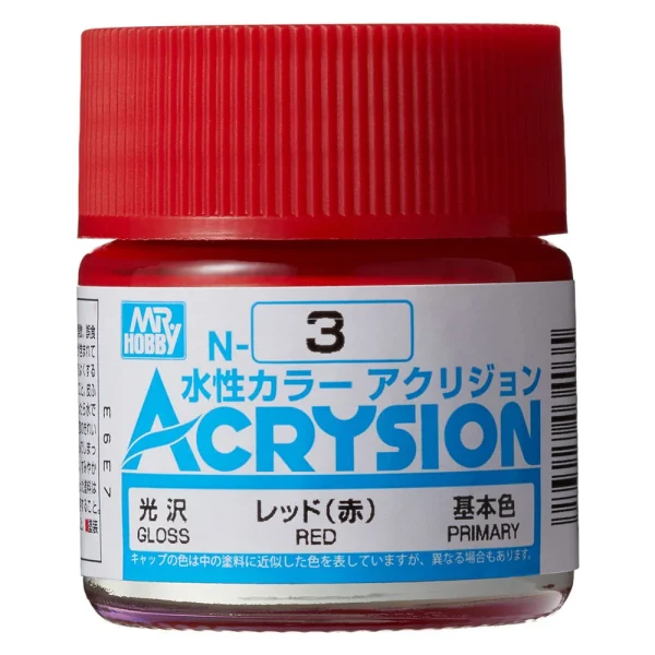 3028034035 Mr Hobby – Acrysion (10 ml) Red – N-003 - Mr Hobby - Ludik Vault