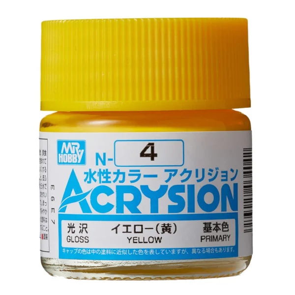 Mr Hobby – Acrysion (10 ml) Yellow – N-004 - Mr Hobby - Ludik Vault