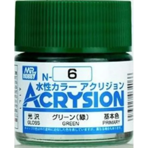 Mr Hobby – Acrysion (10 ml) Green – N-006 - Mr Hobby - Ludik Vault