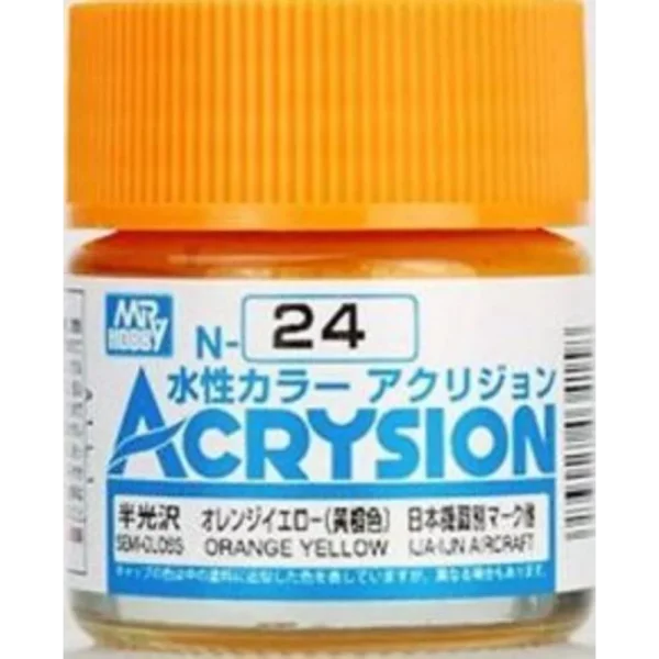 3028034158 Mr Hobby – Acrysion (10 ml) Orange Yellow – N-024 - Mr Hobby - Ludik Vault