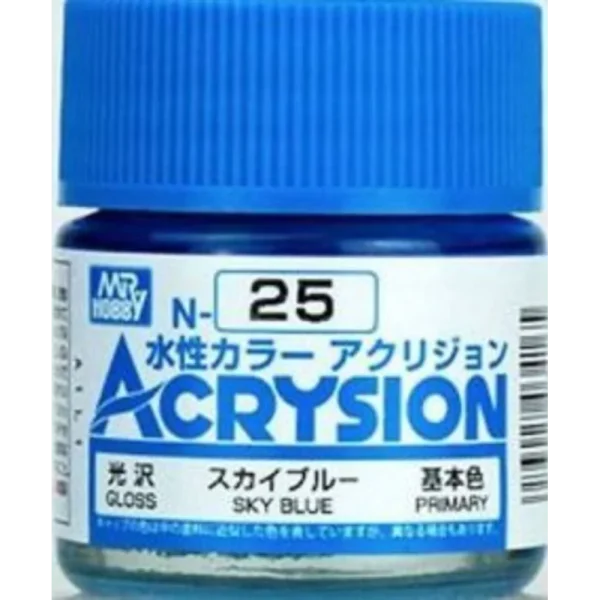 3028034165 Mr Hobby – Acrysion (10 ml) Sky Blue – N-025 - Mr Hobby - Ludik Vault