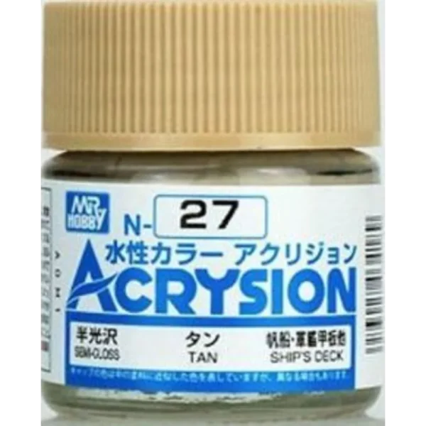 Mr Hobby – Acrysion (10 ml) Tan – N-027 - Mr Hobby - Ludik Vault