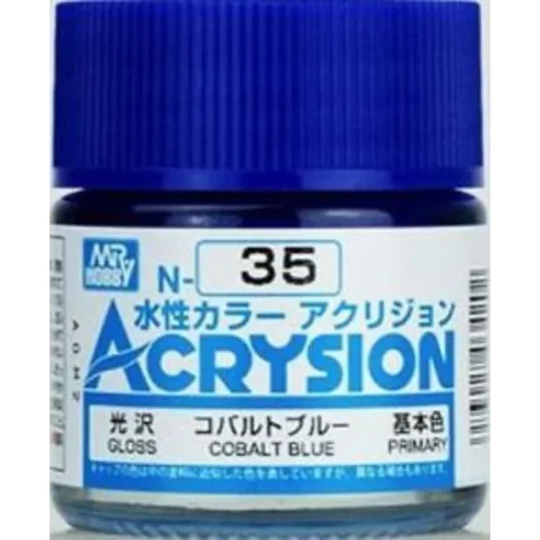Mr Hobby – Acrysion (10 ml) Cobalt Blue – N-035 - Mr Hobby - Ludik Vault