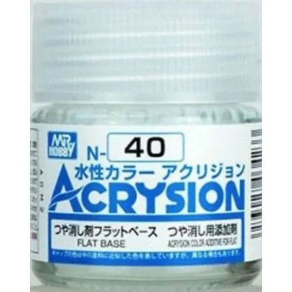 Mr Hobby – Acrysion (10 ml) Flat Base – N-040 - Mr Hobby - Ludik Vault