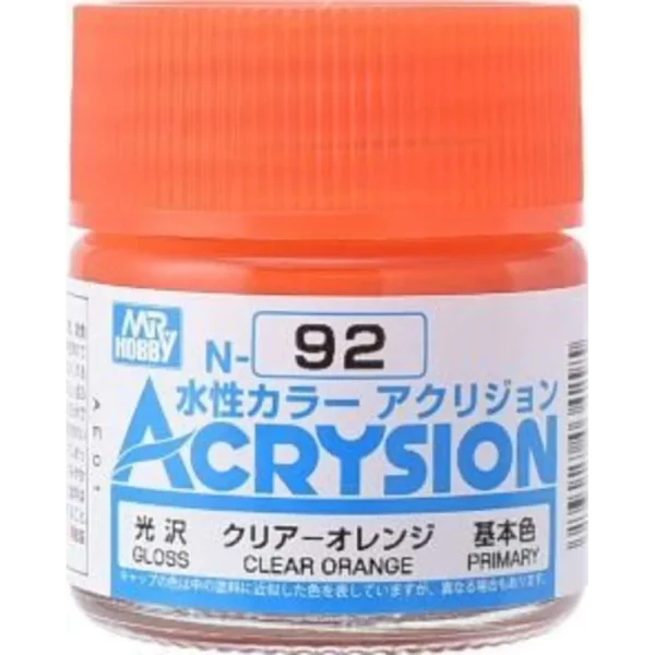 3028034295 Mr Hobby – Acrysion (10 ml) Clear Orange – N-092 - Mr Hobby - Ludik Vault