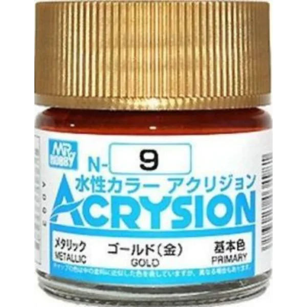 3028034981 Mr Hobby – Acrysion (10 ml) Gold – N-009 - Mr Hobby - Ludik Vault