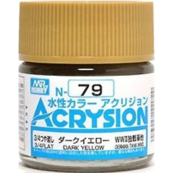 3028111729 Mr Hobby – Acrysion (10 ml) Dark Yellow – N-079 - Mr Hobby - Ludik Vault