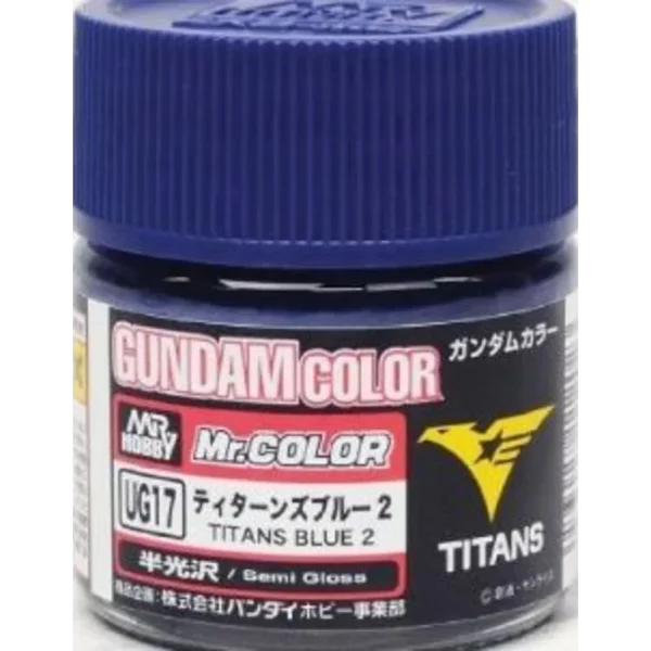 3028112023 Mr Hobby – Gundam Color (10ml) Titans Blue 2 – UG-17 - Mr Hobby - Ludik Vault