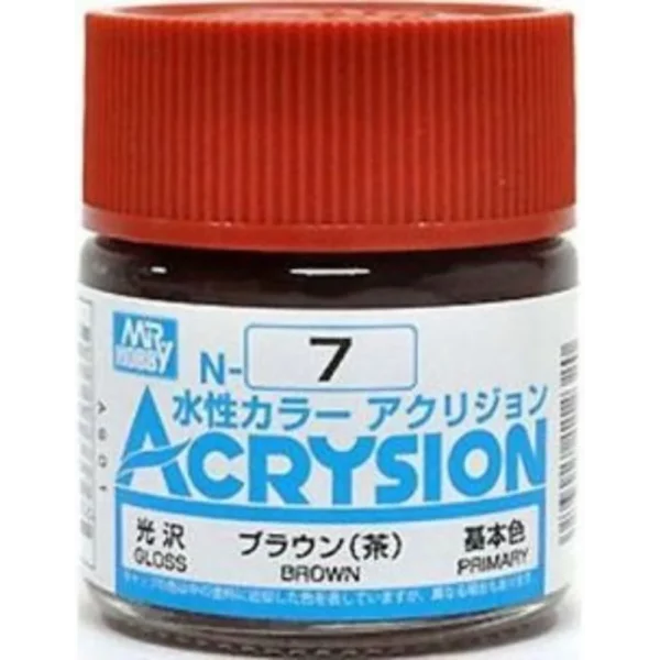 Mr Hobby – Acrysion (10 ml) Brown – N-007 - Mr Hobby - Ludik Vault