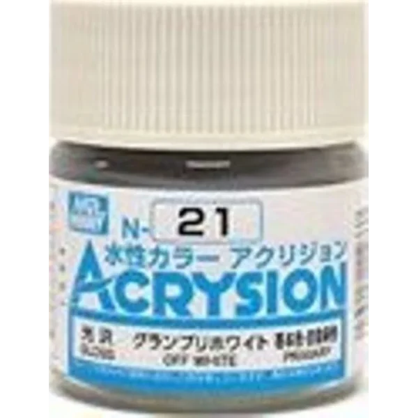 Mr Hobby – Acrysion (10 ml) Off White – N-021 - Mr Hobby - Ludik Vault