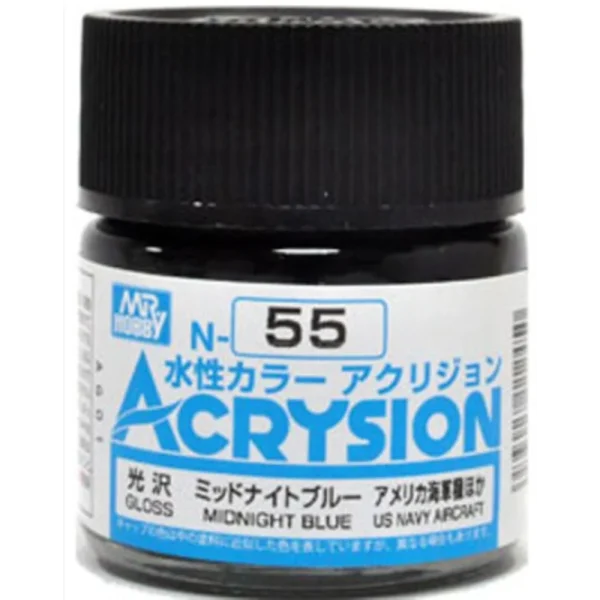 3028112450 Mr Hobby – Acrysion (10 ml) Midnight Blue – N-055 - Mr Hobby - Ludik Vault
