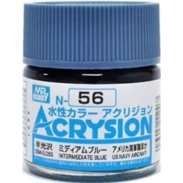 Mr Hobby – Acrysion (10 ml) Intermediate Blue – N-056 - Mr Hobby - Ludik Vault