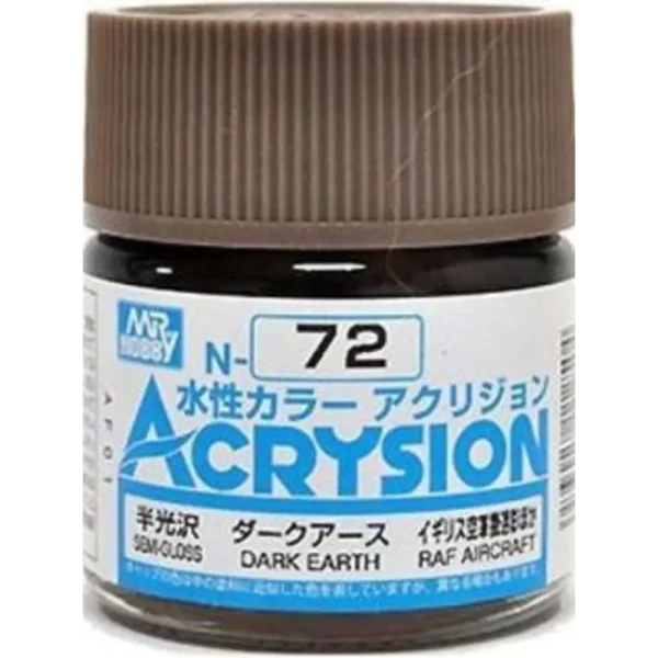 Mr Hobby – Acrysion (10 ml) Dark Earth – N-072 - Mr Hobby - Ludik Vault