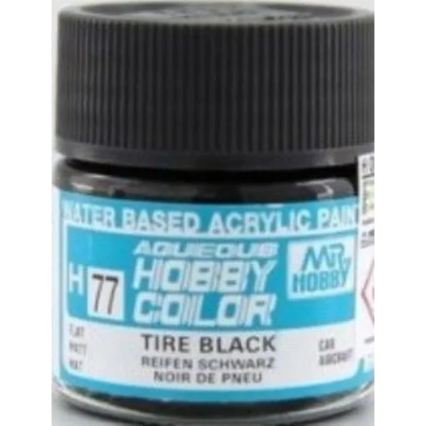 3028112528 Mr Hobby – Acrysion (10 ml) Tire Black – N-077 - Mr Hobby - Ludik Vault
