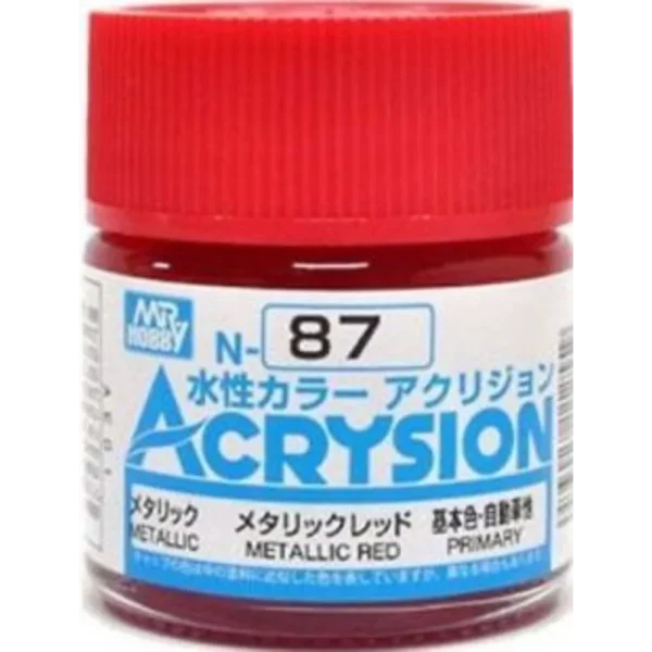 3028112559 Mr Hobby – Acrysion (10 ml) Metallic Red – N-087 - Mr Hobby - Ludik Vault