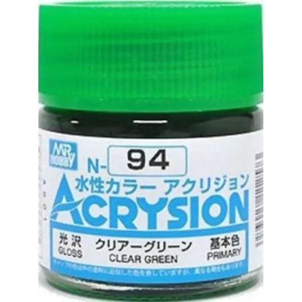 3028112573 Mr Hobby – Acrysion (10 ml) Clear Green – N-094 - Mr Hobby - Ludik Vault