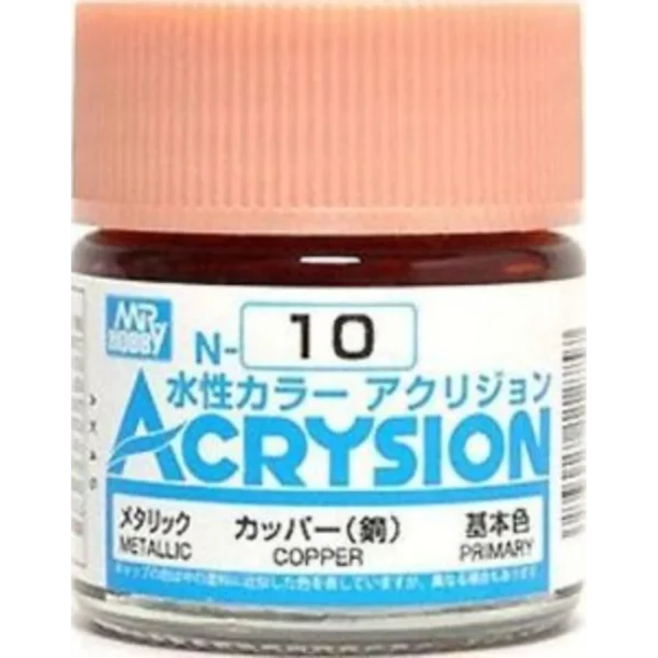 Mr Hobby – Acrysion (10 ml) Copper – N-010 - Mr Hobby - Ludik Vault