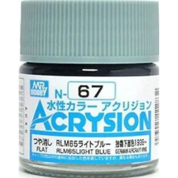 3028112832 Mr Hobby – Acrysion (10 ml) RLM65 Light Blue – N-067 - Mr Hobby - Ludik Vault