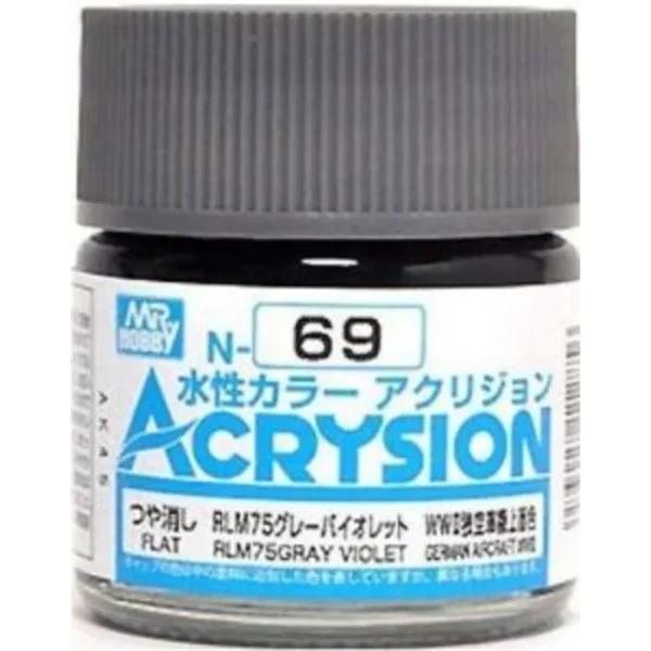 3028112856 Mr Hobby – Acrysion (10 ml) RLM75 Gray Violet – N-069 - Mr Hobby - Ludik Vault