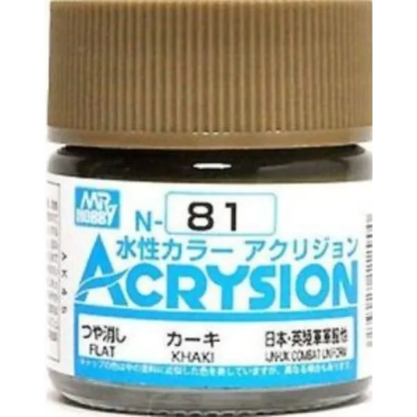 Mr Hobby – Acrysion (10 ml) Khaki – N-081 - Mr Hobby - Ludik Vault
