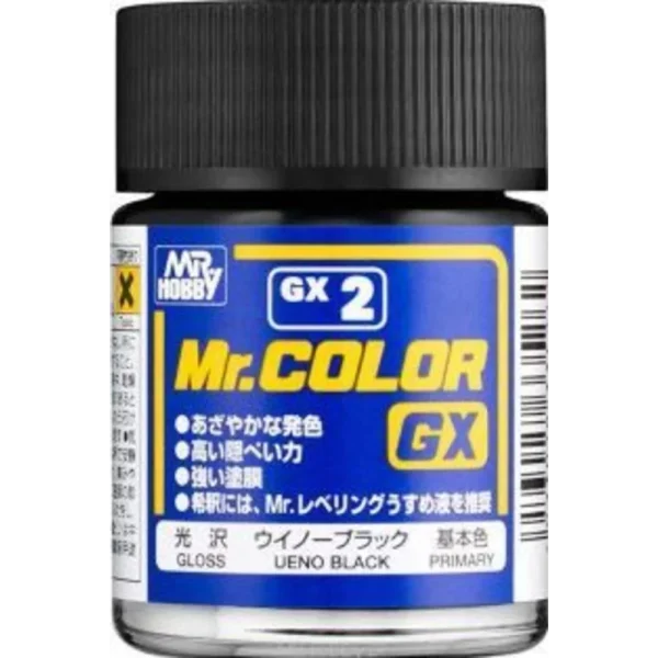 3028335262 Mr Hobby – Mr. Color GX (18 ml) Ueno Balck – GX-2 - Mr Hobby - Ludik Vault