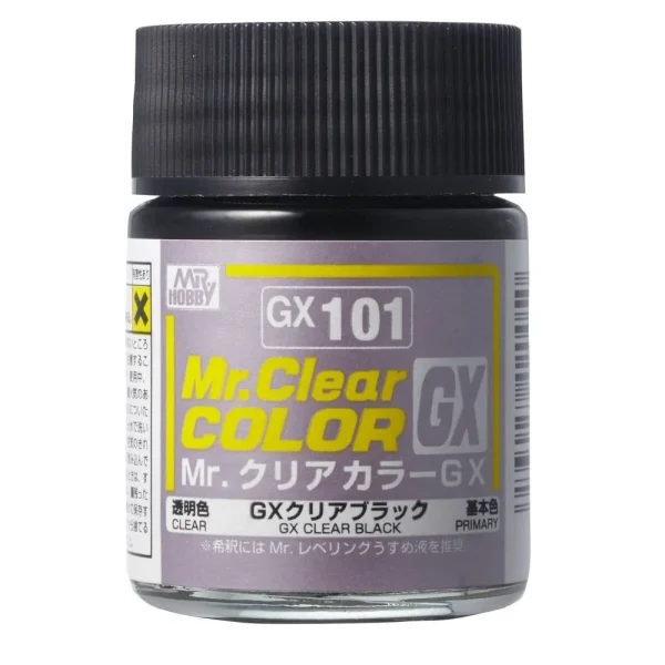 3028420050 Mr Hobby – Mr. Clear Color GX (18 ml) Clear Black – GX-101 - Mr Hobby - Ludik Vault