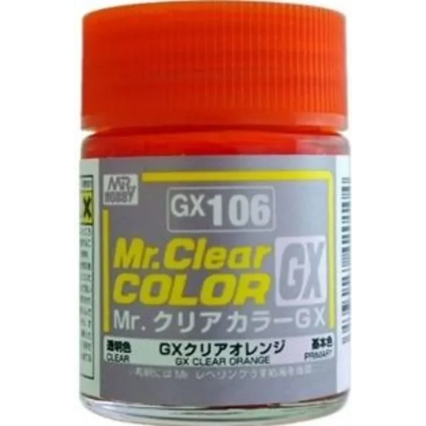 3028420104 Mr Hobby – Mr. Clear Color GX (18 ml) Clear Orange – GX-106 - Mr Hobby - Ludik Vault