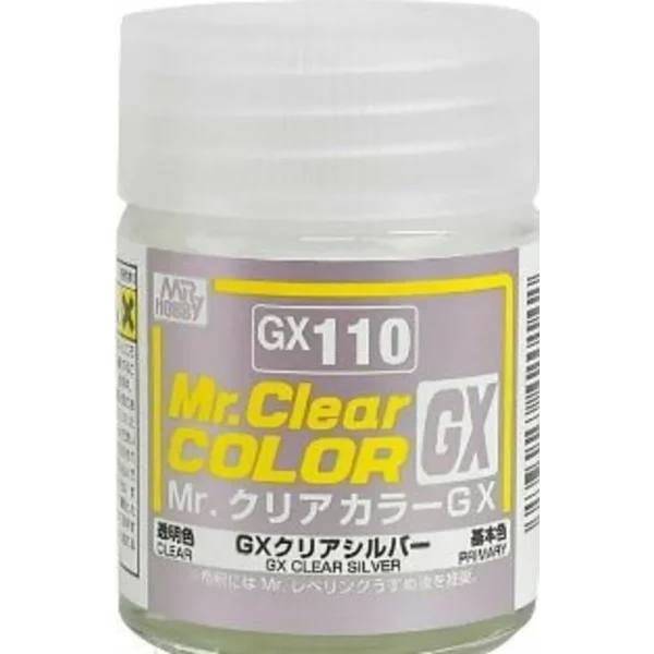 3028420142 Mr Hobby – Mr. Clear Color GX (18 ml) Clear Silver – GX-110 - Mr Hobby - Ludik Vault