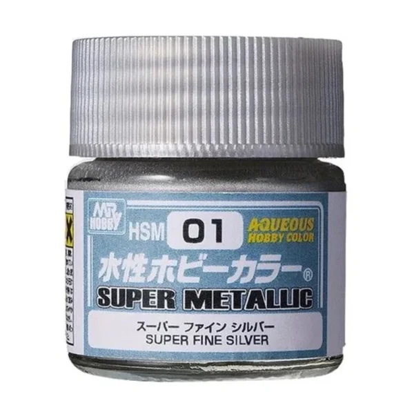 Mr Hobby – Aqueous Hobby Super Metallic Colors (10 ml) – HSM-01 - Mr Hobby - Ludik Vault