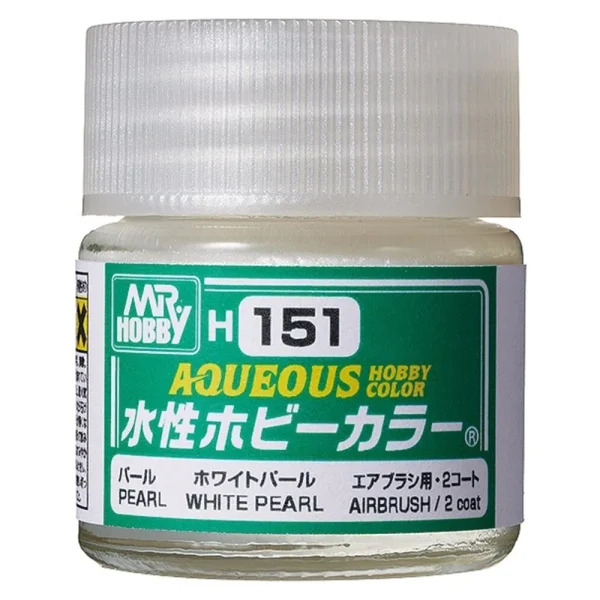 Mr Hobby – Aqueous Hobby Colors (10 ml) White Pearl – H-151 - Mr Hobby - Ludik Vault