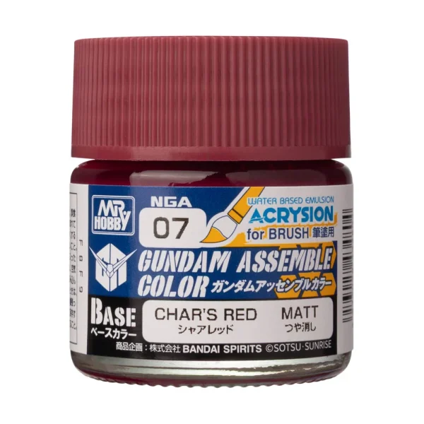 3028434804 Mr Hobby – Acrysion GUNDAM ASSEMBLE COLOR (Base Color) (10 ml) Char’s Red – NGA-07 - Mr Hobby - Ludik Vault