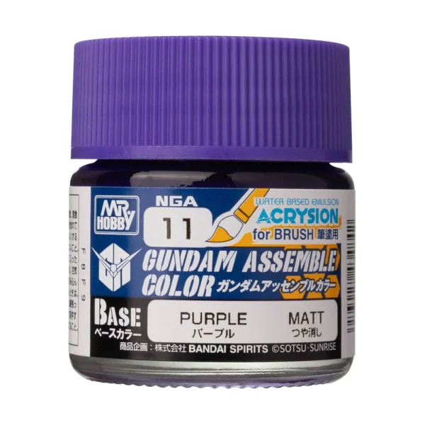 3028434842 Mr Hobby – Acrysion GUNDAM ASSEMBLE COLOR (Base Color) (10 ml) Purple – NGA-11 - Mr Hobby - Ludik Vault