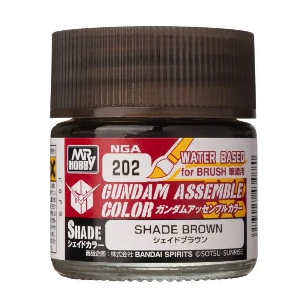 Mr Hobby – Acrysion GUNDAM ASSEMBLE COLOR (Shade Color) (10 ml) Shade Brown – NGA-202 - Mr Hobby - Ludik Vault