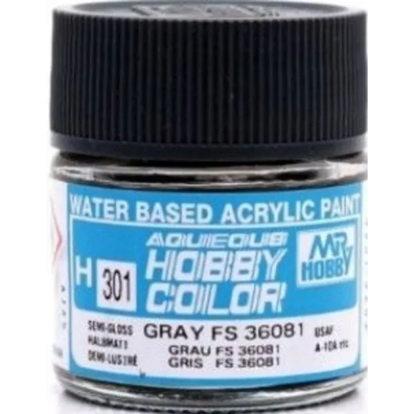 3028504910 Mr Hobby – Aqueous Hobby Colors (10 ml) Gray FS 36081 – H-301 - Mr Hobby - Ludik Vault