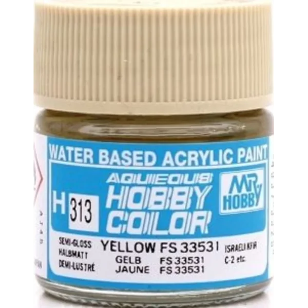 3028505030 Mr Hobby – Aqueous Hobby Colors (10 ml) Yellow FS 33531 – H-313 - Mr Hobby - Ludik Vault
