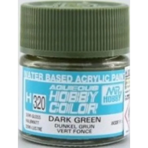 Mr Hobby – Aqueous Hobby Colors (10 ml) Dark Green – H-320 - Mr Hobby - Ludik Vault