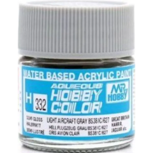 Mr Hobby – Aqueous Hobby Colors (10 ml) Light Aircraft Gray BS381C/627 – H-332 - Mr Hobby - Ludik Vault