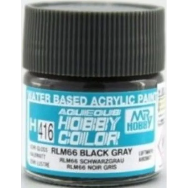 3028505337 Mr Hobby – Aqueous Hobby Colors (10 ml) RLM66 Black Gray – H-416 - Mr Hobby - Ludik Vault