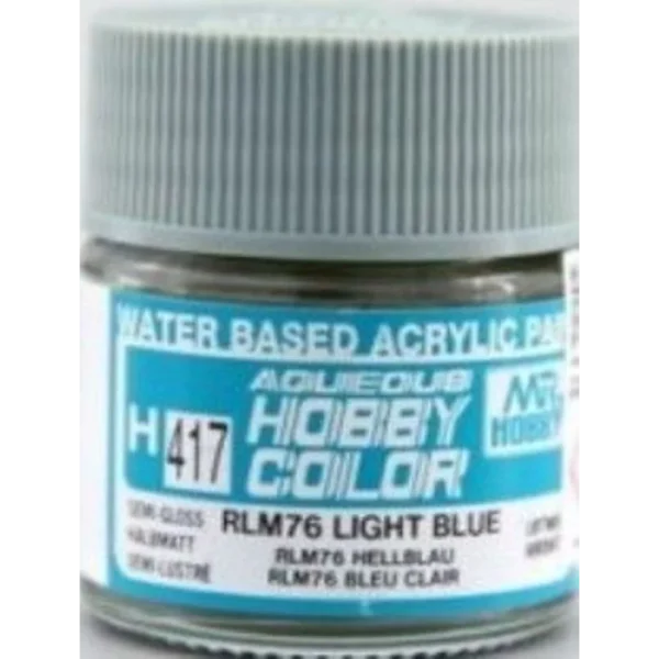 3028505344 Mr Hobby – Aqueous Hobby Colors (10 ml) RLM76 Light Blue – H-417 - Mr Hobby - Ludik Vault