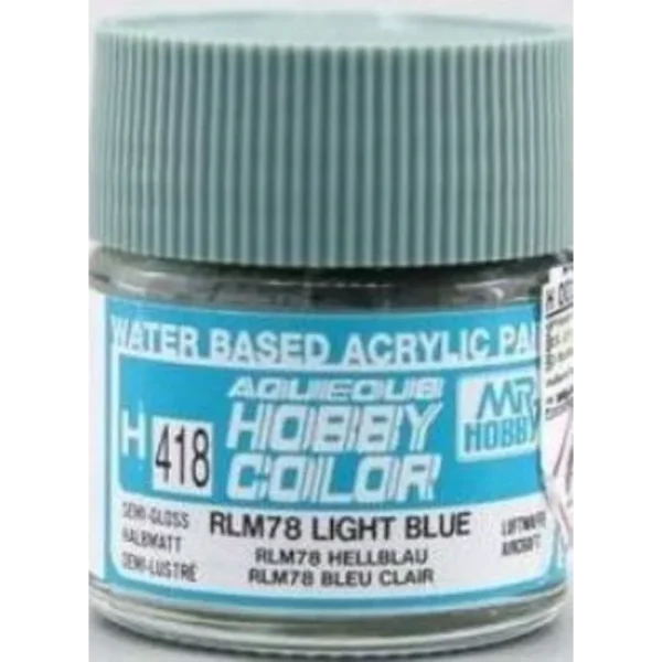 3028505351 Mr Hobby – Aqueous Hobby Colors (10 ml) RLM78 Light Blue – H-418 - Mr Hobby - Ludik Vault