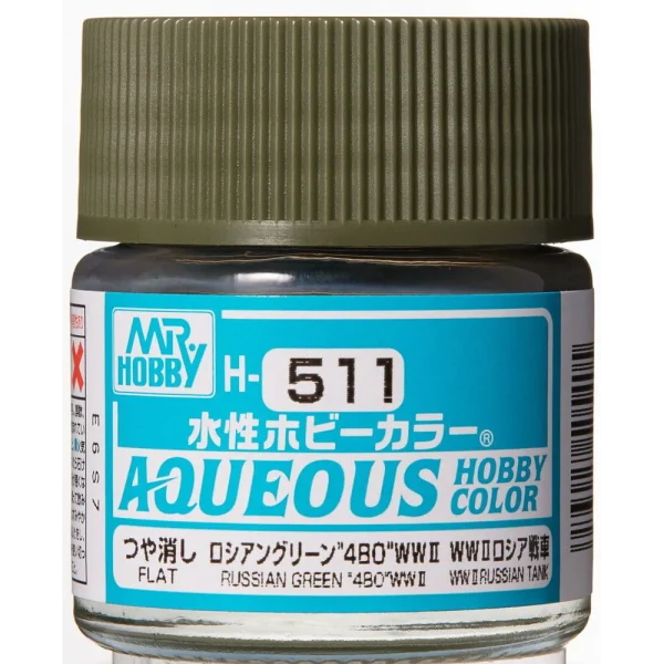3028505405 Mr Hobby – Aqueous Hobby Colors (10 ml) Russian Green « 4BO – H-511 - Mr Hobby - Ludik Vault