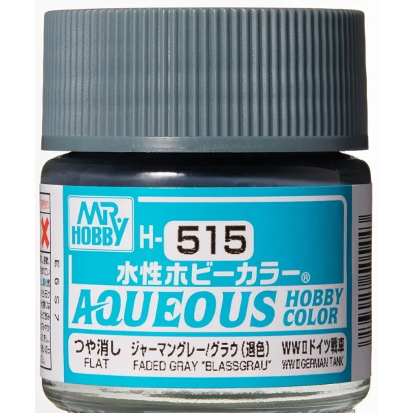 Mr Hobby – Aqueous Hobby Colors (10 ml) Faded Gray « Blassgrau – H-515 - Mr Hobby - Ludik Vault