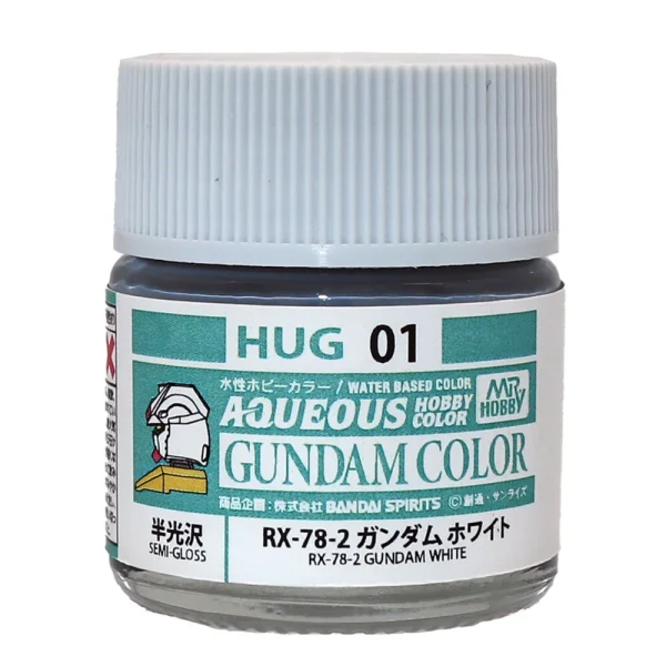 Mr Hobby – AQUEOUS GUNDAM COLOR (10ml) RX-78-2 GUNDAM WHITE – HUG-01 - Mr Hobby - Ludik Vault