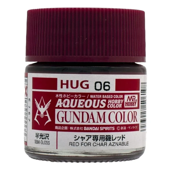 3028506198 Mr Hobby – AQUEOUS GUNDAM COLOR (10ml) RED FOR CHAR AZNABLE – HUG-06 - Mr Hobby - Ludik Vault
