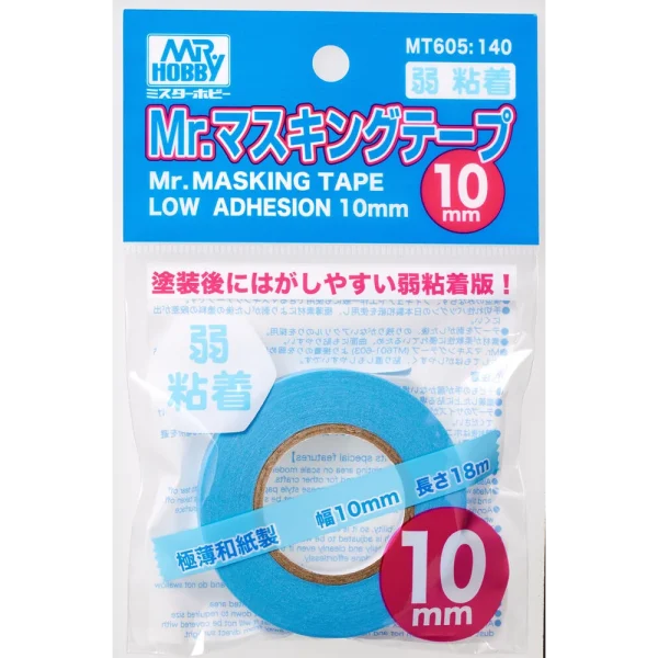 3028506501 Mr Hobby – Mr. Masking Tape Low Adhesion (10mm) – MT-605 - Mr Hobby - Ludik Vault