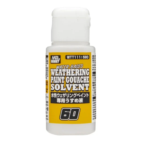 Mr Hobby – WATER-BASED WEATHERING PAINT GOUACHE SOLVENT – WTT-111 - Mr Hobby - Ludik Vault