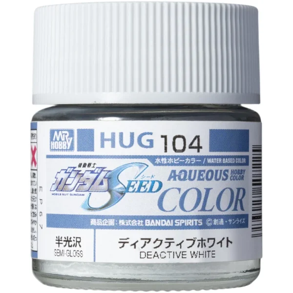 3028507225 Mr Hobby – AQUEOUS GUNDAM COLOR (10ml) DEACTIVE WHITE – HUG-104 - Mr Hobby - Ludik Vault