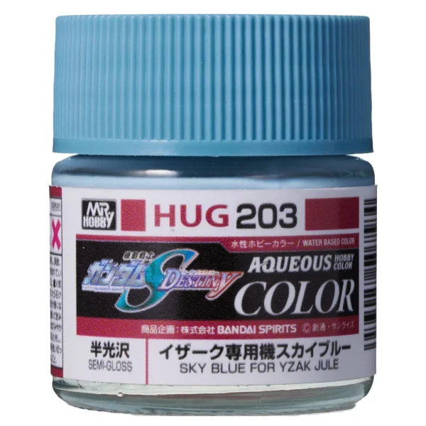 3028507584 Mr Hobby – AQUEOUS GUNDAM COLOR (10ml) SKY BLUE FOR YZAK JULE – HUG-203 - Mr Hobby - Ludik Vault