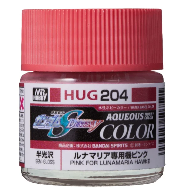 Mr Hobby – AQUEOUS GUNDAM COLOR (10ml) PINK FOR LUNAMARIA HAWKE – HUG-204 - Mr Hobby - Ludik Vault